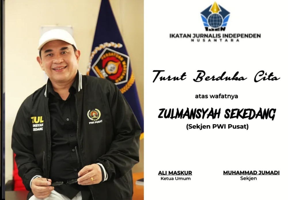 Duka Pers Nasional, Sekjen PWI Wafat IJEN Sampaikan Dukacita
